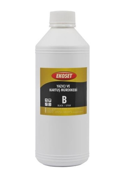 Ekoset Brother Uyumlu Mürekkep Tanklı Yazıcılar için Siyah 1Lt