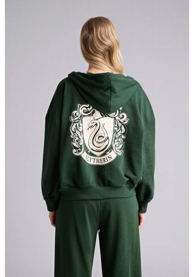 Defacto Harry Potter Oversıze Baskılı Hırka H0243ax26spgn1192 Yeşil-gn1192