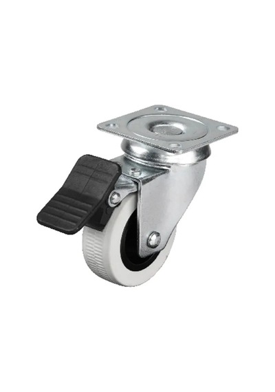 Hubrendy Çer Hts 334 - 50x20 Mm Çift Bilyalı Tablalı Frenli Teker 4 Adet