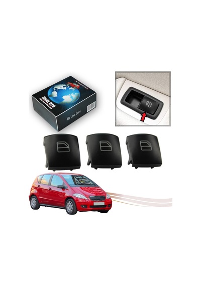 Mercedes A W169 2004-2012 Yolcu Kapısı Cam Düğmesi Takımı 3lü Sürücü Kapısı İçin Değildir