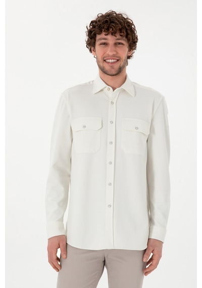 U.s. Polo Assn. Erkek Ekru Gömlek Örme 50305605-vr019 Ecru Ekru U.s. Polo Assn. Erkek Ekru Gömlek Örme 50305605-vr019 Ecru Ekru