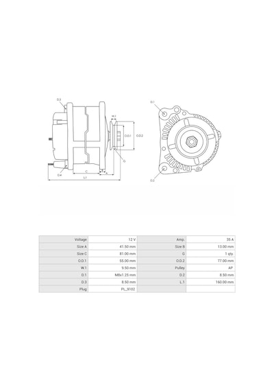 12v Alternatör Dinamo Nıkko Tipi 40 A L-s Chevrolet-ford-komatsu-nıssan-subaru-tcm