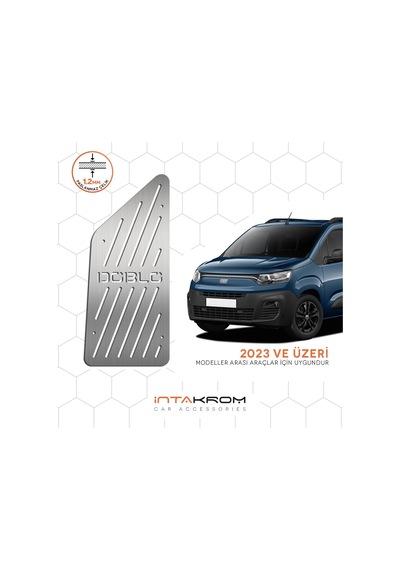 Fiat Doblo Krom Ayak Dinlendirme Pedalı - 2023 Ve Üzeri