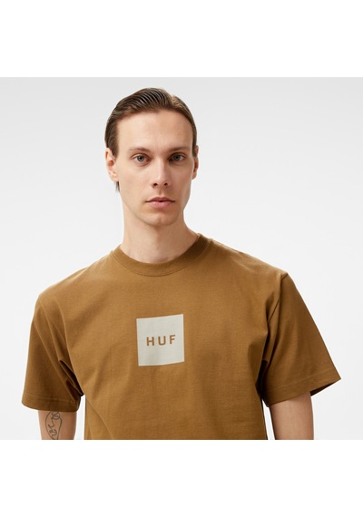 Huf Set Box S/s Erkek Kahverengi T-shirt Gri