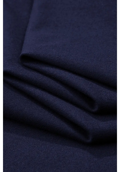 Tarz Cool Erkek Oversize Bisiklet Yaka Baskılı T-shirt Lacivert