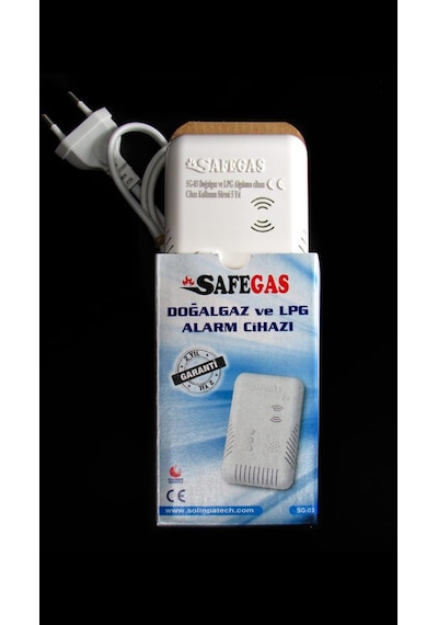 Safegas Sg-03 Doğalgaz Ve Lpg Alarm Dedektörü Güvenli Gaz Sensörü Yerli Ve Milli Üretim Gazmer Onaylı