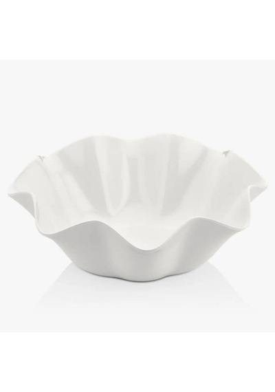 Külsan Gastrobutik Dalgalı Kase Beyaz