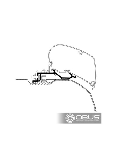 Obus Karavan Thule 6300 Tavan Montaj Braketi Adria