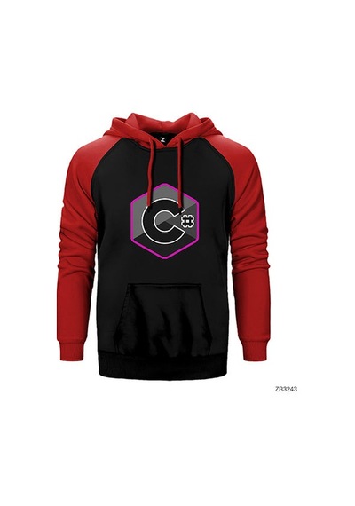 C Sharp Gri Renk Reglan Kol Sweatshirt / Hoodie