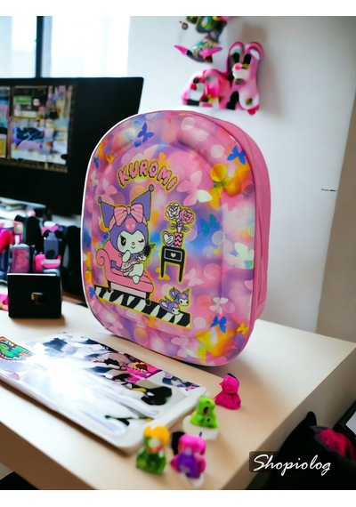 Kuromi Sanrio 3d Kabartmalı Anaokulu Kreş Ve Günlük Kullanım Çantası