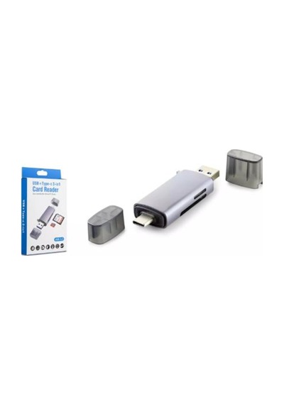 Hadron Hdx7031 Usb Type-c 3.0 Kart Okuyucu Sd Microsd 5 Gbps Gri