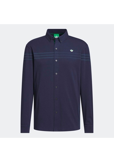 Adidas Originals Twistknit Erkek Lacivert Uzun Kollu Polo Tişört Kr5430