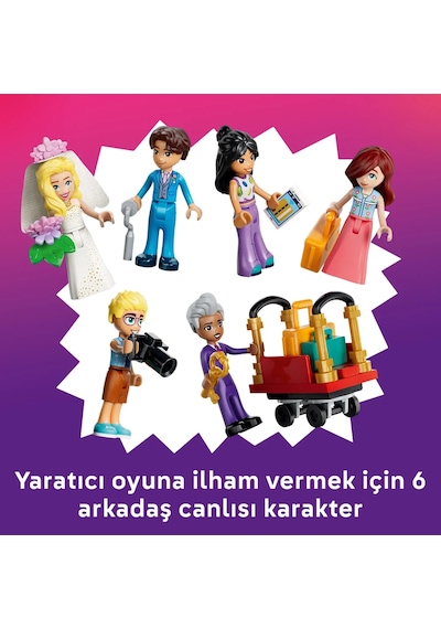 LEGO® Friends Büyük Heartlake City Oteli 42704 - 9 Yaş ve Üzeri Çocuklar için 6 Mini Bebek İçeren Oyuncak Yapım Seti (1406 Parça)