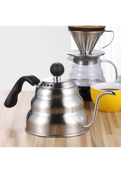 Weather Forecast CİN372 Barista Filtre Kahve Demleme İbriği Drip Kettle 1.2 L Gri