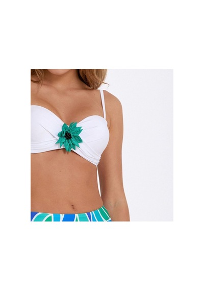 Argento Kadın Çiçek Detaylı Mavi Sabit Push Up Dolgulu Balenli Çıkarılabilir Askılı Yüksek Bel Bikini Takımı Mavi Argento Kadın Çiçek Detaylı Mavi Sabit Push Up Dolgulu Balenli Çıkarılabilir Askılı Yüksek Bel Bikini Takımı Mavi