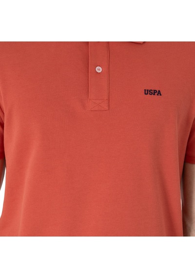 U.S. Polo Assn. Erkek Regular Fit Polo Yaka Basic T-shirt Pudra
