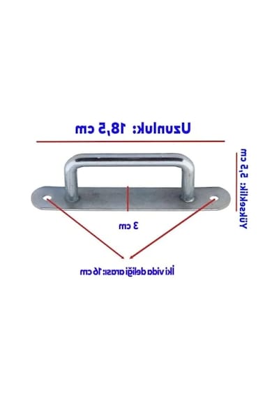 Krom Metal Çekme Kolu 18,5 Cm Kapı Tutamağı