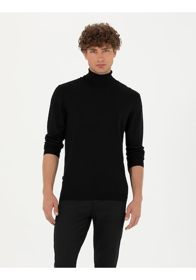 Pierre Cardin Erkek Siyah Triko Kazak 50270052-vr046 Siyah