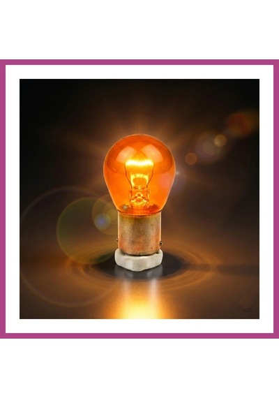 Gees Global Bau15s/7507 Py21w 12v Yakın Tırnak Oto Sinyal Lambası Ampulü 93 Tek Duy 1 Adet Turuncu Gbzs