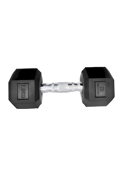Rebuwo 7.5 KG 1 Adet Hex Dambıl Kauçuk Altıgen Dambıl Hex Dumbbell