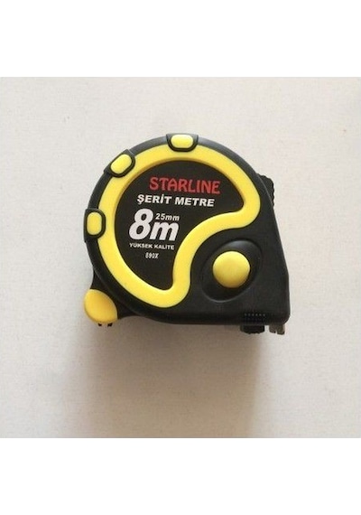 Starline Şerit Metre 8mt x 25 MM 890x Starline Şerit Metre 8mt x 25 MM 890x