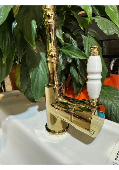 İsaoğlu Yapı Gold Mutfak Bataryası Zen Design Evye Armatür Vintage Klasik Batarya Gold