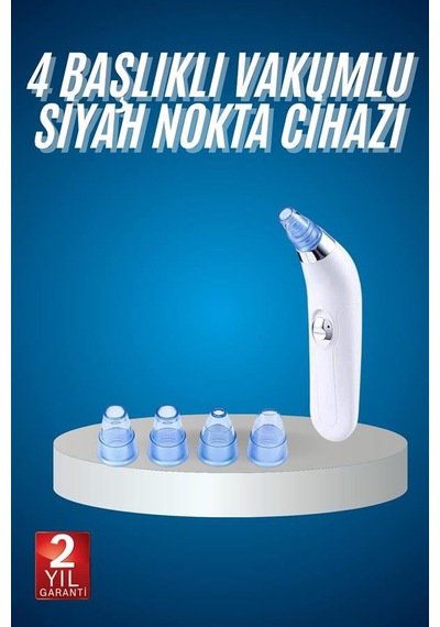 4 Başlıklı Vakumlu Siyah Nokta Ve Yüz Temizleme Cihazı 85709571