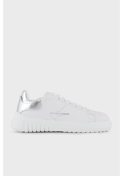 Emporio Armani  Bayan Ayakkabı X3X187 XN850 M696 BEYAZ-GÜMÜŞ Gümüş