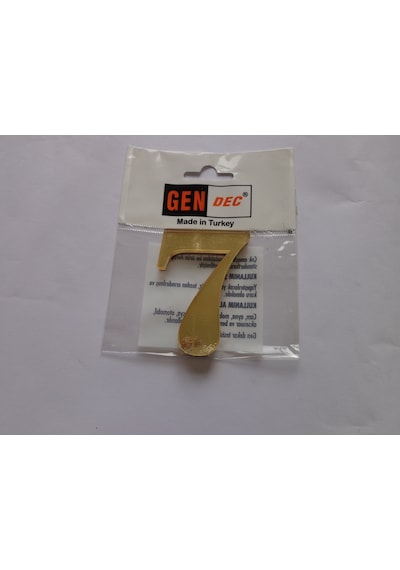 7Cm Altın Sarı No:7 Kapı Daire Dolap Postakutu Numarası