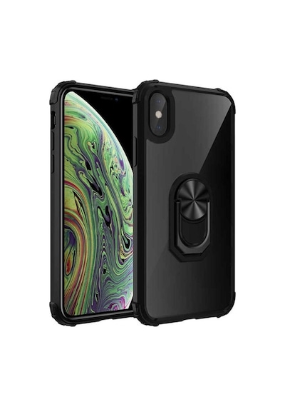 Apple Uyumlu iPhone Xs Max 6.5 Kılıf Zore Mola Kapak Siyah