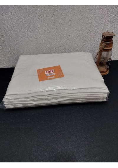 12'li Otel Banyo Paspası Beyaz 50x70 | Ayak İzli %100 Pamuklu Bukle Ayak Havlusu