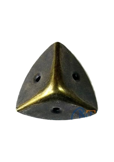 Dekoratif, Kutu, Sandık Köşesi - 45x28 Mm, Büyük, Antik, 100 Adet Çok Renkli