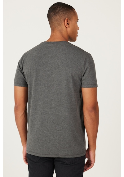Erkek Antrasıt Melanj 360 Derece Her Yöne Esneyen Slim Fit Bisiklet Yaka Tişört Antrasit Melanj Erkek Antrasıt Melanj 360 Derece Her Yöne Esneyen Slim Fit Bisiklet Yaka Tişört Antrasit Melanj
