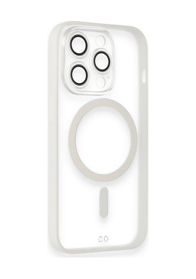 Apple Apple iPhone Uyumlu 14 Pro Kılıf Grand Magneticsafe Kapak - Beyaz - Beyaz