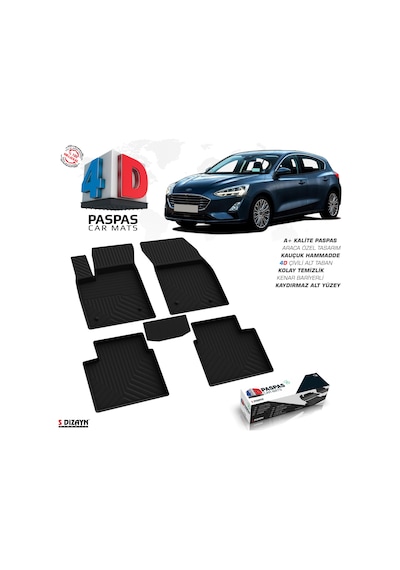 Ford Focus 4 Hb 4D Havuzlu Paspas 2018 Ve Üzeri A+Kalite
