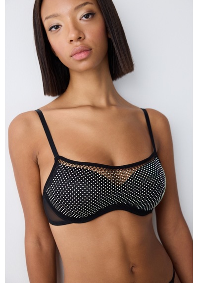 Penti Hera Stone Push Up Siyah Sütyen