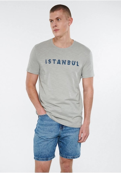 İstanbul Tişört Açık Gri 001