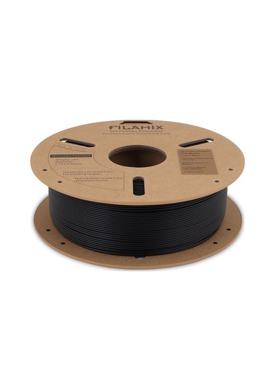 Filamix Pla Mat Siyah 1.75mm 1kg Gerçek Mat Siyah - Gerçek Premium Görünüm