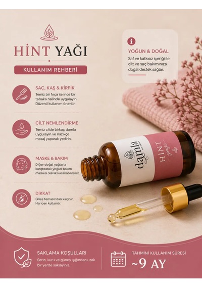 Biodamla Natural Hint Yağı 100 Ml