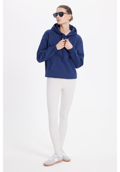 Tudors Kadın Oversize Geniş Kesim Pamuklu Yumuşak Dokulu İçi Polarlı Basic Lacivert Kapüşonlu Sweatshirt-42087 Lacivert Tudors Kadın Oversize Geniş Kesim Pamuklu Yumuşak Dokulu İçi Polarlı Basic Lacivert Kapüşonlu Sweatshirt-42087 Lacivert