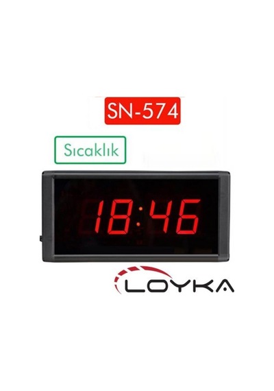 Loyka St-574 Işıklı Termometre Saat