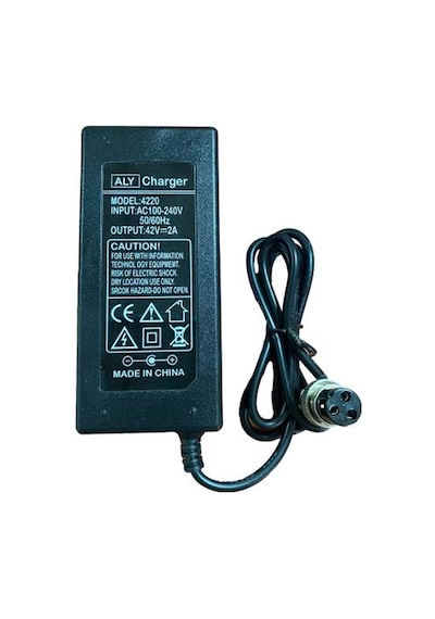 Onvo OV006 OV007 Modelleriyle Uyumlu 42V - 2A Scooter Şarj Cihazı