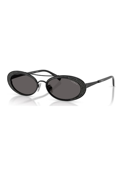 Vogue Vo 4348sb 35287 54 Kadın Oval Siyah Metal Güneş Gözlüğü Siyah