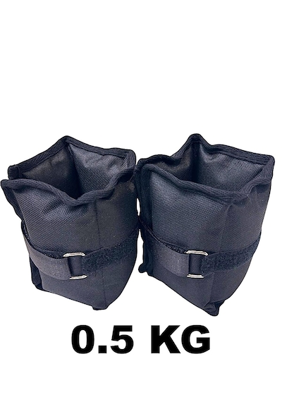 Me&ra Sport 0.5 Kg X 2 Adet El Ayak Bilek Ağırlık Seti Kum Ağırlık Torbası siyah