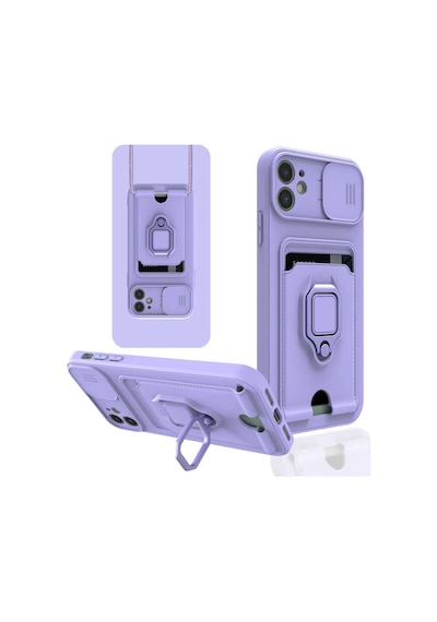 Apple Uyumlu iPhone 11 Kılıf Zore Pelit Kapak Lila