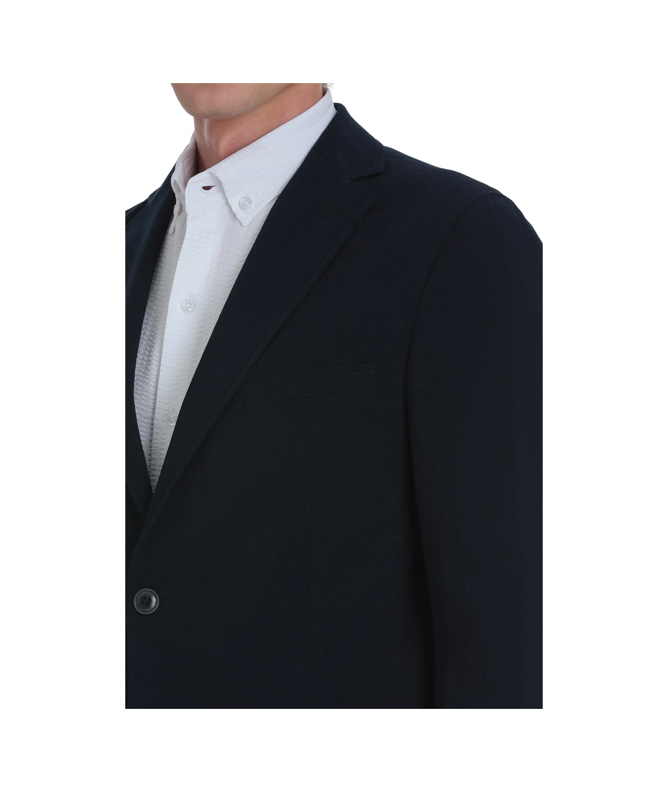 Hatemoğlu Lacivert Slim Fit Mono Yaka Casual Takım Elbise Lacivert