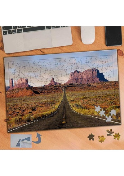 Uzun İnce Bir Yol - Manzara 240 Parça Puzzle Yapboz Tablo-096