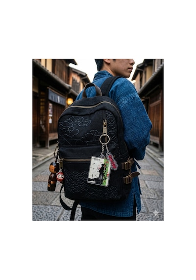 Owl Bag Vagabond - Musaşi Miyamoto Efsane Samuray Desenli Acrylic Anahtarlık Çanta Süsü Mıx