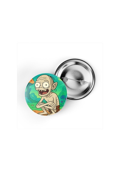 Gollum - 44 Mm İğneli Çanta Rozeti - 5 Adet Diğer