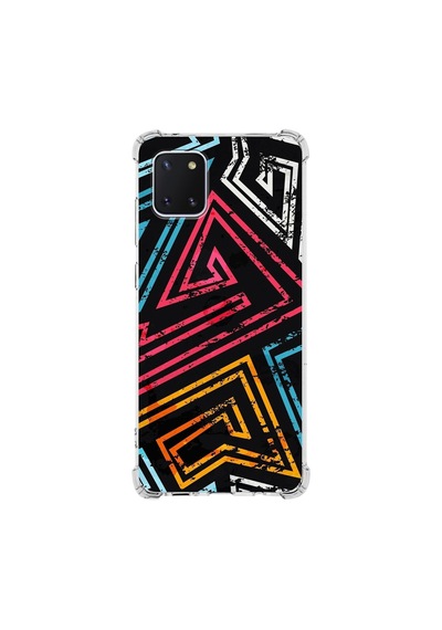Samsung Galaxy Uyumlu Note 10 Lite Köşe Korumalı Antişok Kapak Eskitme Tasarımlı Şeffaf Silikon Kılıf